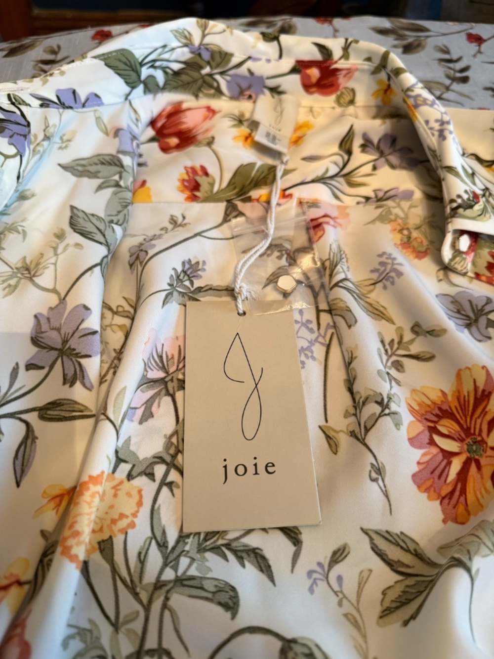 Joie Garden Floral Print Button Down Blouse XS - Picture 10 of 10